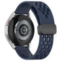 For Samsung Galaxy Gear Sport 20mm Folding Magnetic Clasp Silicone Watch Band(Midnight Blue)