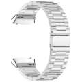For Redmi Watch 3 Active Three Bead Stainless Steel Metal Watch Band(Silver)