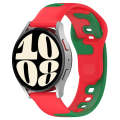 For GarminMove Trend 20mm Double Color Silicone Watch Band(Red+Green)