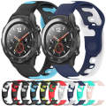 For Huawei Watch GT 2E 22mm Double Color Silicone Watch Band(Black+Grey)