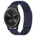 For Garmin Vivomove Sport 20mm Holes Breathable 3D Dots Silicone Watch Band(Midnight Blue)