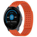 For Garmin Vivoactive3 Music 20mm Holes Breathable 3D Dots Silicone Watch Band(Orange)