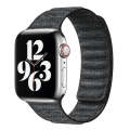 For Apple Watch Ultra 49mm Denim Magnetic Watch Band(Black)