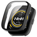 For Amazfit Bip 5 Tempered Film Integrated PC Watch Protective Case(Black)