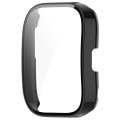 For Amazfit Bip 5 Tempered Film Integrated PC Watch Protective Case(Black)