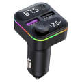 C37 Car QC3.0 20W Fast Charger LED Backlit Atmosphere Light MP3 Player Bluetooth FM Transmitter