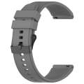 For OPPO Watch 4 Pro 22mm Solid Color Silicone Watch Band(Gray)