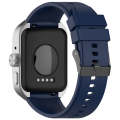 For OPPO Watch 4 Pro 22mm Solid Color Silicone Watch Band(Midnight Blue)