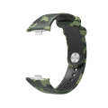 For Xiaomi Mi Band 8 Pro Painted Pattern Silicone Watch Band(Camo Green)