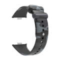 For Xiaomi Mi Band 8 Pro Painted Pattern Silicone Watch Band(Camo Gray)