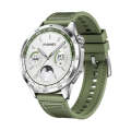 For Huawei Watch 4 Nylon Silicone Leather Watch Band(Green)