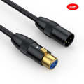 JUNSUNMAY XLR Male to Female Mic Cord 3 Pin Audio Cable Balanced Shielded Cable, Length:10m
