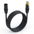 JUNSUNMAY XLR Male to Female Mic Cord 3 Pin Audio Cable Balanced Shielded Cable, Length:10m