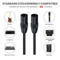 JUNSUNMAY XLR Male to Male Mic Cord 3 Pin Audio Cable Balanced Shielded Cable, Length:2m