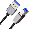 JUNSUNMAY USB 3.0 Male to USB 3.0 Male Cord Cable Compatible with Docking Station, Length:2m