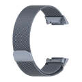 For Fitbit Charge 6 Milan Magnetic Metal Steel Mesh Watch Band(Gray)