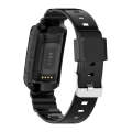 For Fitbit Charge 6 / 5 / 4 / 3 Armor Integrated TPU Watch Band(Black)