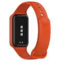 For Xiaomi Mi Band 8 Active Solid Color Integrated Silicone Watch Band(Orange)