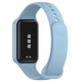 For Xiaomi Mi Band 8 Active Solid Color Integrated Silicone Watch Band(Light Blue)