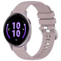 For Garmin Vivoactive 5 Liquid Glossy Silver Buckle Silicone Watch Band(Purple)