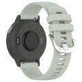 For Garmin Vivoactive 5 Liquid Glossy Silver Buckle Silicone Watch Band(Green)