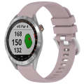 For Garmin Approach S40 Liquid Glossy Silver Buckle Silicone Watch Band(Purple)