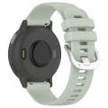 For Garmin Venu / Venu SQ Liquid Glossy Silver Buckle Silicone Watch Band(Green)