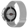 For Google Pixel Watch 2 Milan Magnetic Steel Mesh Watch Band(Silver)