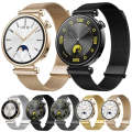 For Huawei Watch GT 4 41mm Milan Dual Mmagnetic Steel Mesh Watch Band(Gold)