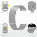 For Huawei Watch GT 4 41mm Milan Dual Mmagnetic Steel Mesh Watch Band(Silver)