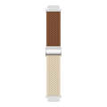 For Huawei Watch GT4 41mm Integrated Buckle Braided Nylon Watch Band(Brown+Starlight)