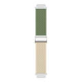 For Huawei Watch GT4 41mm Integrated Buckle Braided Nylon Watch Band(Green+Starlight)