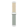 For Huawei Watch GT4 41mm Integrated Buckle Braided Nylon Watch Band(Starlight+Light Grey)