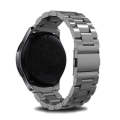 For Huawei Watch GT4 46mm Three Bead Stainless Steel Metal Watch Band(Gray)