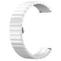 For Garmin Vivomove 3S One Bead Butterfly Buckle Stainless Steel Metal Watch Band(Silver)