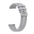 For Huawei Watch GT4 41mm Tire Pattern Silver Buckle Silicone Watch Band(Light Gray)