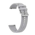 For Huawei Watch GT4 46mm Tire Pattern Silver Buckle Silicone Watch Band(Light Gray)