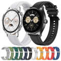 For Huawei Watch 4 Tire Pattern Silver Buckle Silicone Watch Band(Hu Yang Green)