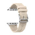 For A pple Watch SE 2022 40mm H Texture Soft Silicone Buckle Watch Band(Starlight)