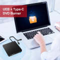 XD009 External CD Reader VCD Burner Ultra-thin Design Laptop Computer USB 3.0+Type-C DVD Drive