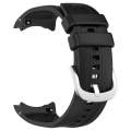 For Amazfit Balance A2286 Vertical Texture Silicone Watch Band(Black)