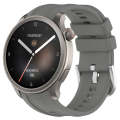 For Amazfit Balance A2286 Vertical Texture Silicone Watch Band(Dark Grey)