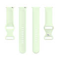 For Amazfit Active L Butterfly 8-shaped Buckle Silicone Watch Band(Green)