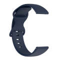For Amazfit Active L Butterfly 8-shaped Buckle Silicone Watch Band(Navy Blue)