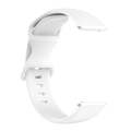 For Amazfit Active L Butterfly 8-shaped Buckle Silicone Watch Band(White)
