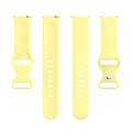 For Amazfit Active S Butterfly 8-shaped Buckle Silicone Watch Band(Yellow)