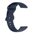 For Amazfit Active S Butterfly 8-shaped Buckle Silicone Watch Band(Navy Blue)