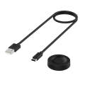 For Huawei Watch GT 4 46mm Smart Watch Magnetic Suction Split Charging Cable, Length: 1m(Black)