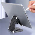 G52 Adjustable Bracket Small Size Folding Desktop Mobile Phone Holder(Black)