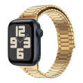 For Apple Watch SE 2023 44mm Bamboo Magnetic Stainless Steel Metal Watch Strap(Gold)